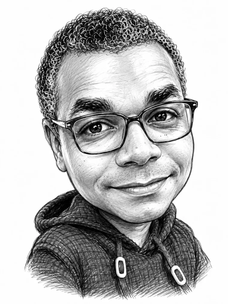 Pencil portrait of Ali Kibao